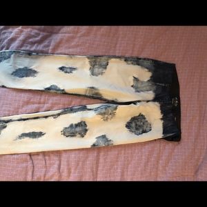 Light wash Pattern Jeans from Sold Design Lab